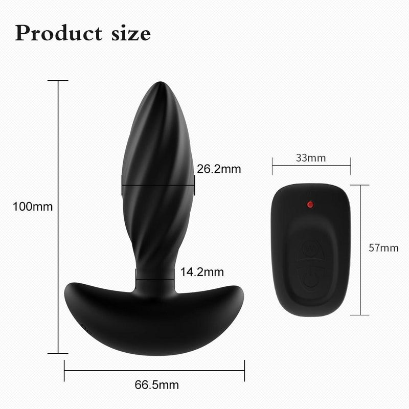 Anal Starter Vibrating Plug with remote control