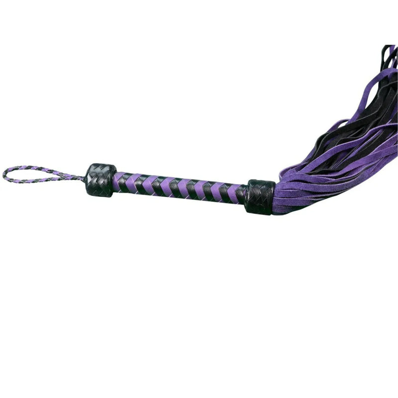 Whip - Leather 30" Suede 36 Tail Flogger