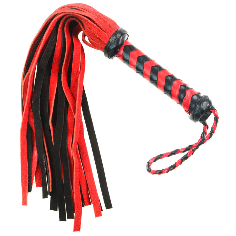 Whip - Leather 18" Suede Mini 36 Tail Flogger (4 colors)