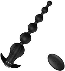 Vibrating Anal Beads with Remote